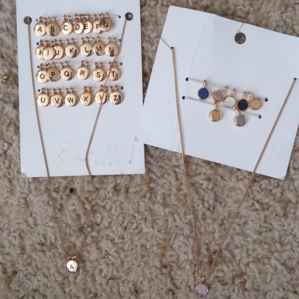 H&m necklace set any letter & color